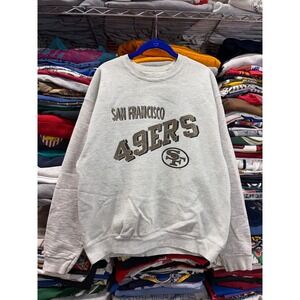 Vintage 90s San Francisco 49ers Crewneck Sweatshirt Gray Mens XL NFL Football